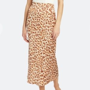 Free People Leopard Skirt
